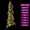 vidaXL Kerstboom met 100 LED Warmwit 120 cm Rattan