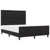 vidaXL Boxspringbed met hoofdeinde Zwart 140 x 200 cm Fluweel