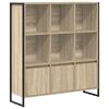 vidaXL Boekenkast 99,5 x 30 x 108 cm Bewerkt hout Sonoma