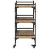 vidaXL Keuken Trolley Artisan Eiken 50 x 35 x 75.5 cm Bewerkt hout