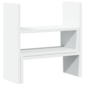 vidaXL Bureau organiser 40x17x41 cm bewerkt hout wit