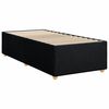 vidaXL Boxspring met matras stof zwart 80x200 cm