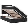 vidaXL LED Opslagbed met Matras Zwart 120 x 200 cm Fluweel