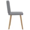 vidaXL Eetkamerstoelen 2 st stof lichtgrijs