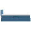 vidaXL Opslag bed met matras Donkerblauw 90 x 200 cm Fluweel