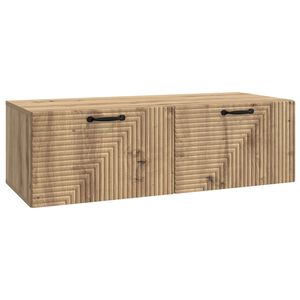 vidaXL Wandbeugel TV-kast Artisanaal eiken 98 x 41 x 30 cm