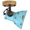 vidaXL Wandlamp 25 W E27 11,5x11,5x25 cm verweerd blauw