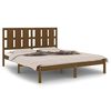 vidaXL Bedframe massief hout honingbruin 150x200 cm