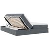 vidaXL Opbergbed met matras Donkergrijs 180 x 200 cm Fluweel