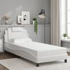 vidaXL Bedframe "Viana" met LED zonder matras wit 90x190 cm