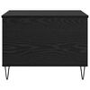 vidaXL Salontafel Zwart Eiken 60 x 44,5 x 45 cm Bewerkt hout