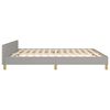 vidaXL Bedframe zonder matras stof lichtgrijs 160x200 cm