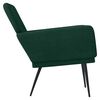 vidaXL Fauteuil 62x79x79 cm fluweel donkergroen