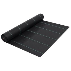 vidaXL Worteldoek 1x10 m PP zwart