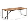 vidaXL Eettafel 200x90x76 cm massief acaciahout en mangohout