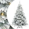 vidaXL Kunstkerstboom met 300 LED met standaard Wit 240 cm PE en PVC