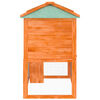 vidaXL Konijnenhok twee verdiepingen hout