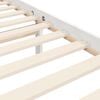 vidaXL Bedframe met hoofdbord massief hout wit