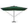 vidaXL Cantilever Roma parasol Groen en Zwart 352 x 251 x 265 cm