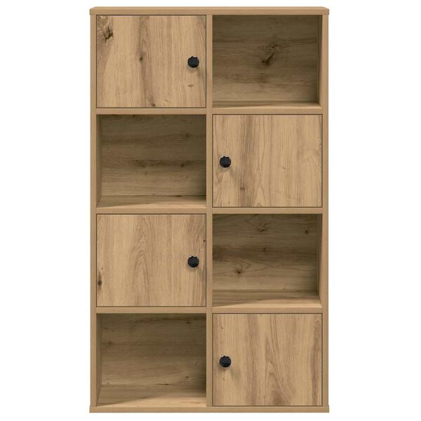 vidaXL Boekenkast 60x24x101,5 cm bewerkt hout artisanaal eikenkleurig