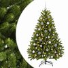 vidaXL Kunstkerstboom lichtgroen met kerstballen 120 cm 150 LED's