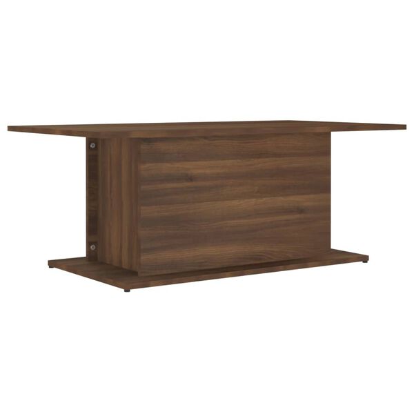 vidaXL Salontafel 102x55,5x40 cm bewerkt hout bruin eikenkleur