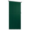vidaXL Tuinhuis Groen 180,5x97x209,5 cm Gegalvaniseerd Staal