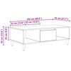 vidaXL Salontafel Oudhout 102 x 55 x 35 cm Bewerkt hout