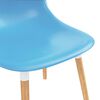 vidaXL Eetkamerstoelen 2 st kunststof blauw