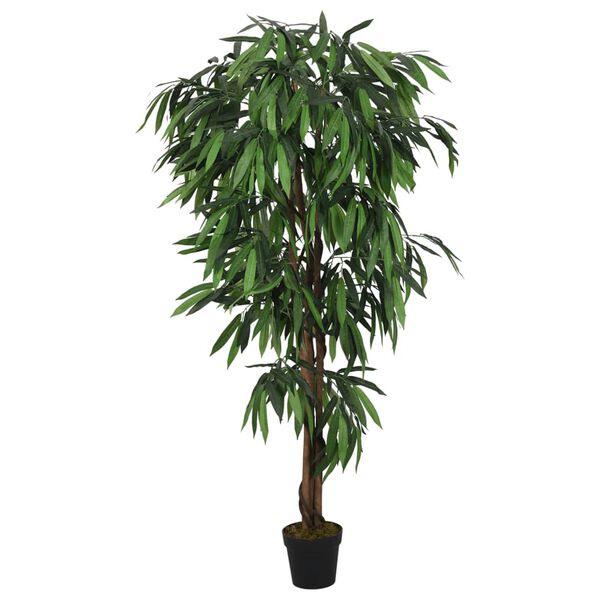 vidaXL Kunstplant mangoboom 900 bladeren 180 cm groen