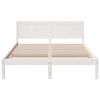 vidaXL Bedframe Wit 150 x 200 cm Massief grenenhout