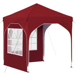 vidaXL Pop-up partytent 192 x 192 x 245 cm Bordeauxrood