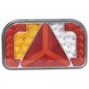 vidaXL Aanhangerlampen 2 st LED-lamp 12 V 24x5x14,5 cm rood