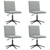 vidaXL Eetkamerstoelen 4 st fluweel lichtgrijs