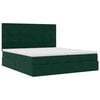 vidaXL Ottoman bed met matrassen en LED's 160x200cm fluweel