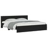vidaXL Bedframe met hoofdeinde en LED zwart 180x200 cm