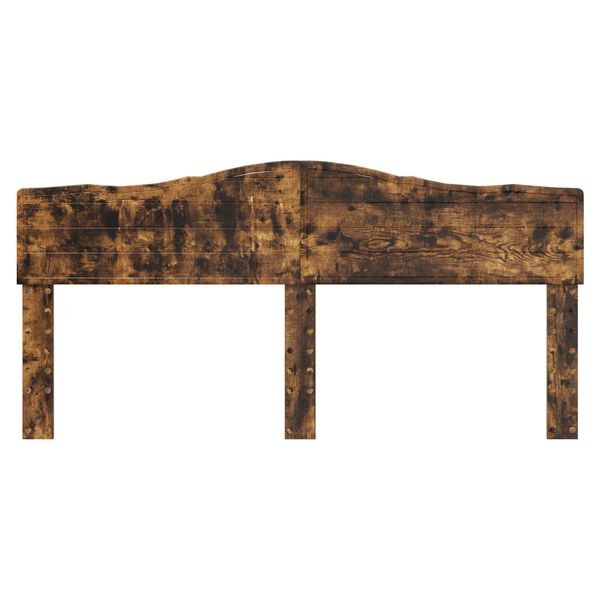 vidaXL Hoofdbord Gerookt eiken 200 cm Bewerkt hout