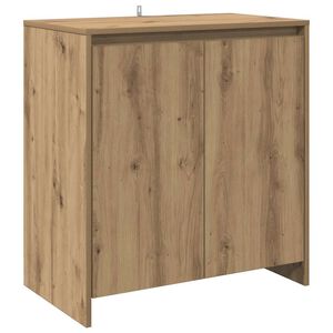 vidaXL Dressoir 70x41x75 cm bewerkt hout artisanaal eikenkleur