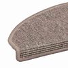 vidaXL Trapmatten 15 st 65x21x4 cm Donkerbeige Halfrond Groot