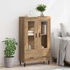 vidaXL Highboard Artisan Eiken 69,5 x 31 x 115 cm Bewerkt hout