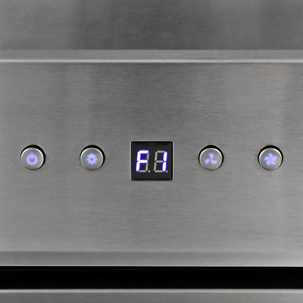 vidaXL Wandafzuigkap 60 cm roestvrij staal gehard glas zilverkleurig