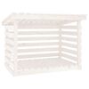 vidaXL Haardhoutrek 108x73x79 cm massief grenenhout wit
