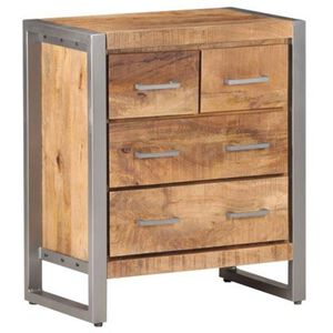vidaXL Dressoir 60x35x70 cm ruw mangohout