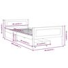 vidaXL Bedframe met 2 lades massief grenenhout honingbruin 90x200 cm