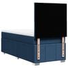 vidaXL Boxspring met matras stof blauw 90x190 cm