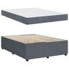 vidaXL Bedframe met matras Donkergrijs 140 x 200 cm Stof