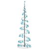vidaXL LED-kerstboom met kerstballen 120 LED's warm wit 180 cm