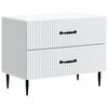 vidaXL Nachtkastje met lade Wit 62 x 34,5 x 47,5 cm Bewerkt hout