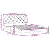 vidaXL Bedframe zonder matras 120x200 cm stof donkergrijs
