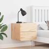 vidaXL Nachtkastje met lade Bruin 39 x 34 x 33 cm Massief grenenhout